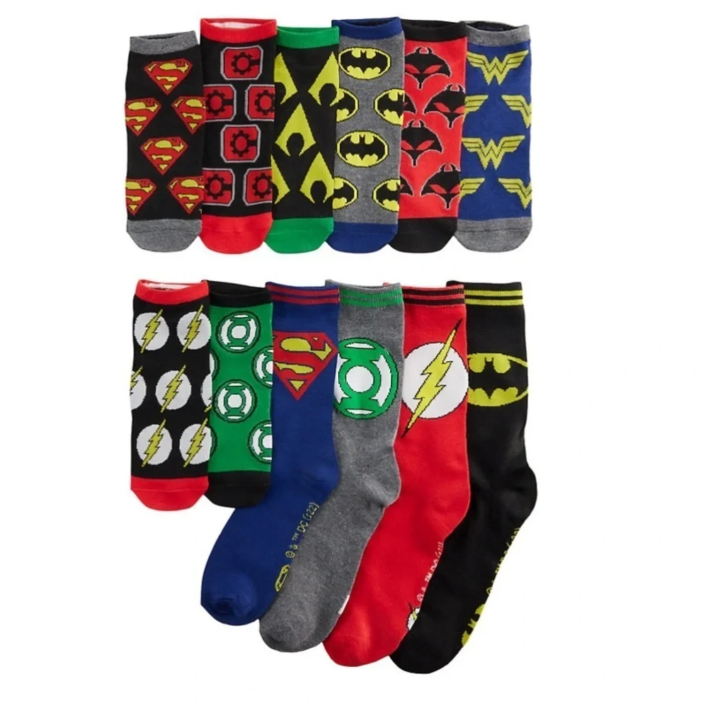 Men's 12 Days of Socks DC Comics Crew Socks‼️FINAL SALE
